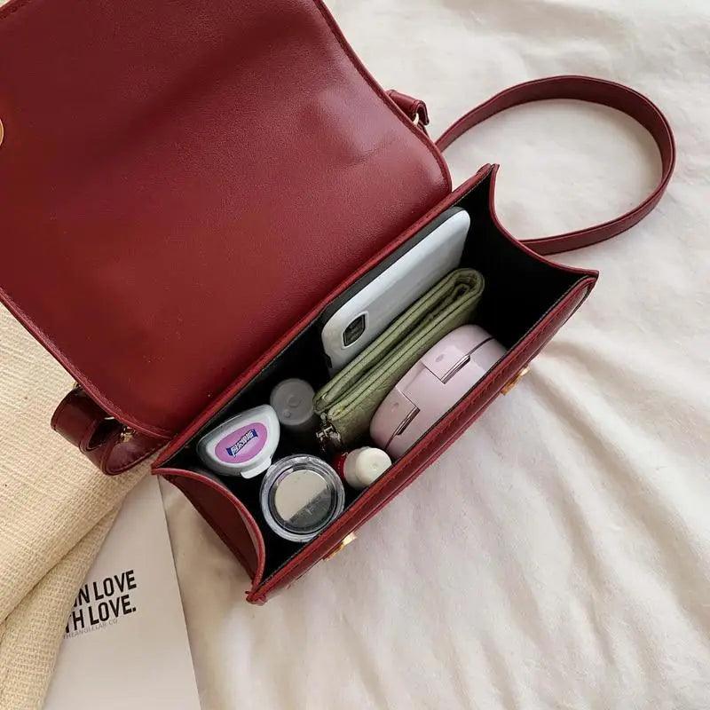 New Classic Women's Shoulder Bag ,Designer High Quality Leather, Messenger Bags And Fashionable Solid Color Buckle Luxury Handbags