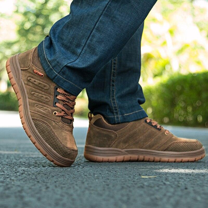New Classics Style Mens Hiking Shoes Lace Up Men Sport Wear-Resistant Outdoor Jogging Camping Low Cut Hiking Work Boots Outdoor Mountaineering Sport Shoes