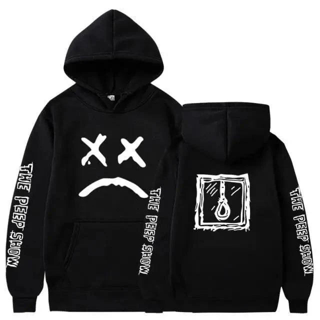 New Happy Cool Smiling Face Print Winter Fashion Couple Pullover Streetwear Sweatshirts Cute Aesthetic Print Classic Hoodies For Men Women Unisex Durable Comfortable Hoodies