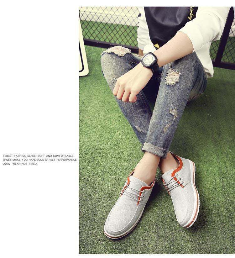New Men's Flats High Quality Casual Shoes Handmade Shoes Casual Sports Flats Men Lightweight Comfortable Walking Shoes Outdoor Walking Sneakers For Mens