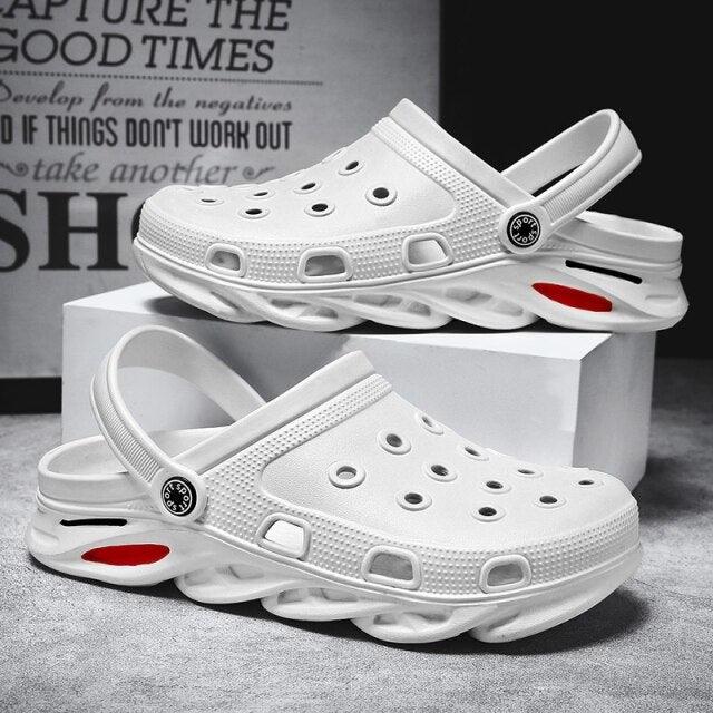 Outdoor Sandals Soft Sole Beach Shoes Mens And Womens The Same Style Suitable For Summer Platform Slippers Men Sports Sandals Men Outdoor Indoor Slippers Lightweight Sandals
