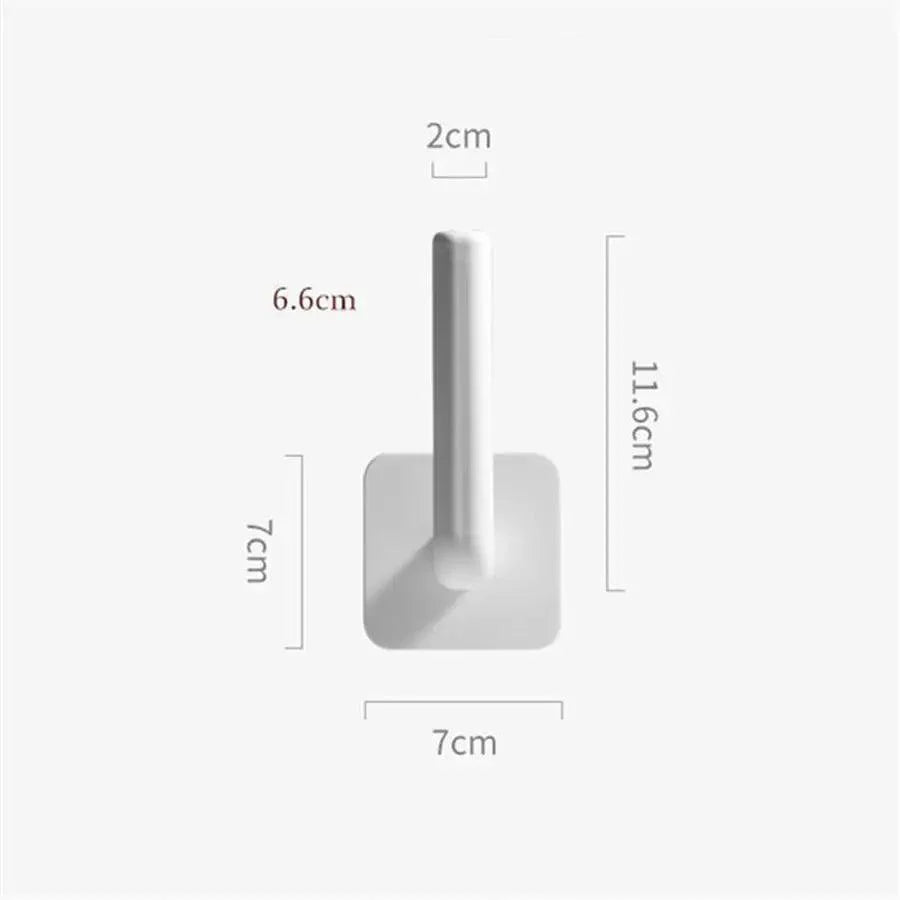 New Vigorous 1Pc Kitchen Self-adhesive Accessories Under Cabinet Paper Roll Rack Towel Holder Tissue Hanger Storage Rack for Bathroom Toilet