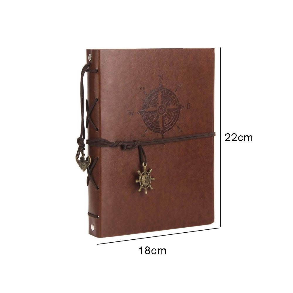Photo Album Vintage Leather with Black Page DIY Scrapbook Album Photo Sticker Paper Photo Album Scrapbook Paper Baby Family Scrapbook Albums Christmas Birthday Wedding Valentines Gift