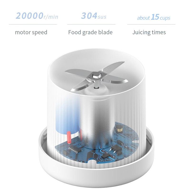 Portable Electric Juicer Blender Usb Mini Fruit Mixers Juicers Fruit Extractors Food Milkshake Multifunction Juice Maker Machine Personal Size Small Blender for Shakes Juice & Smoothies Mini Blender