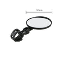 1Pc Bicycle Rearview Handlebar Mirrors Cycling Rear View Bike Silicone Handle Rearview Mirror Bike Mirrors Adjustable Bicycle Cycling Rear View Mirror For Handlebar