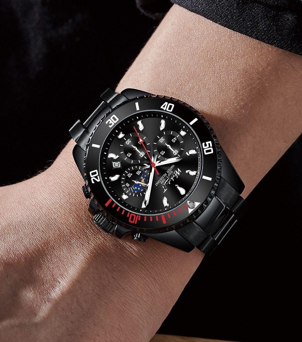 TREND New Men's Elegant Watch Waterproof And Scratch Resistant Stylish Stainless Steel Durable Wrist Watch