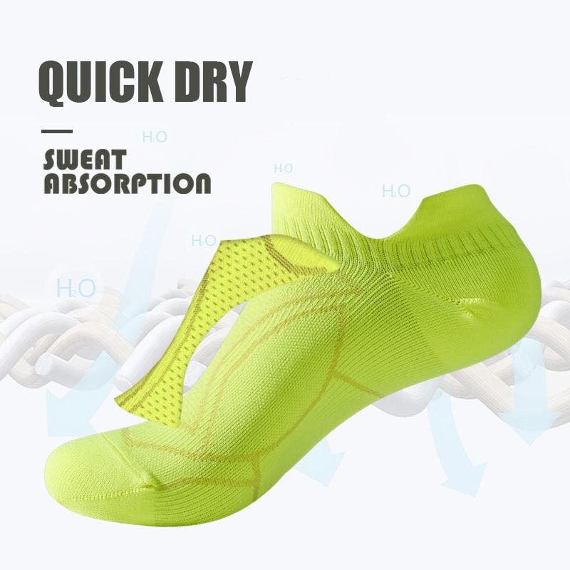 Professional Thin Anti-slip Breathable No Sweat Sports Marathon Basketball Yoga Running Socks For Athletic Men AND Women