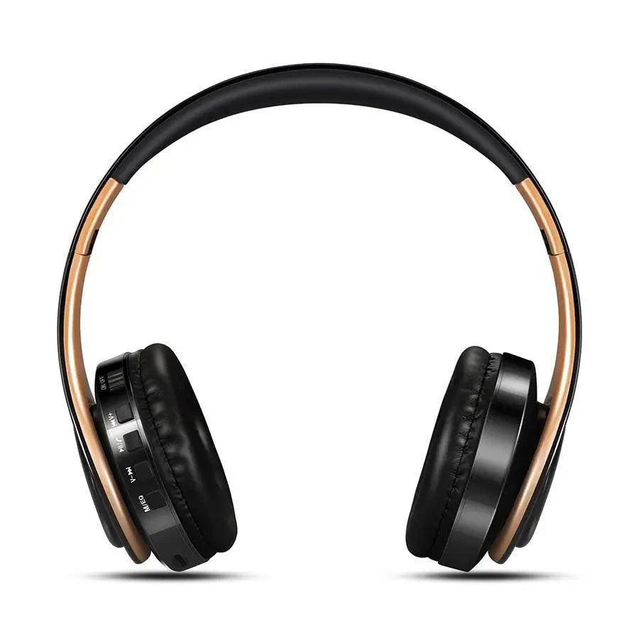 Retro Stereo Earphones Bluetooth Headphone Music Headset FM And Support SD Card With Mic And Volume Control, Wireless And Wired Headset