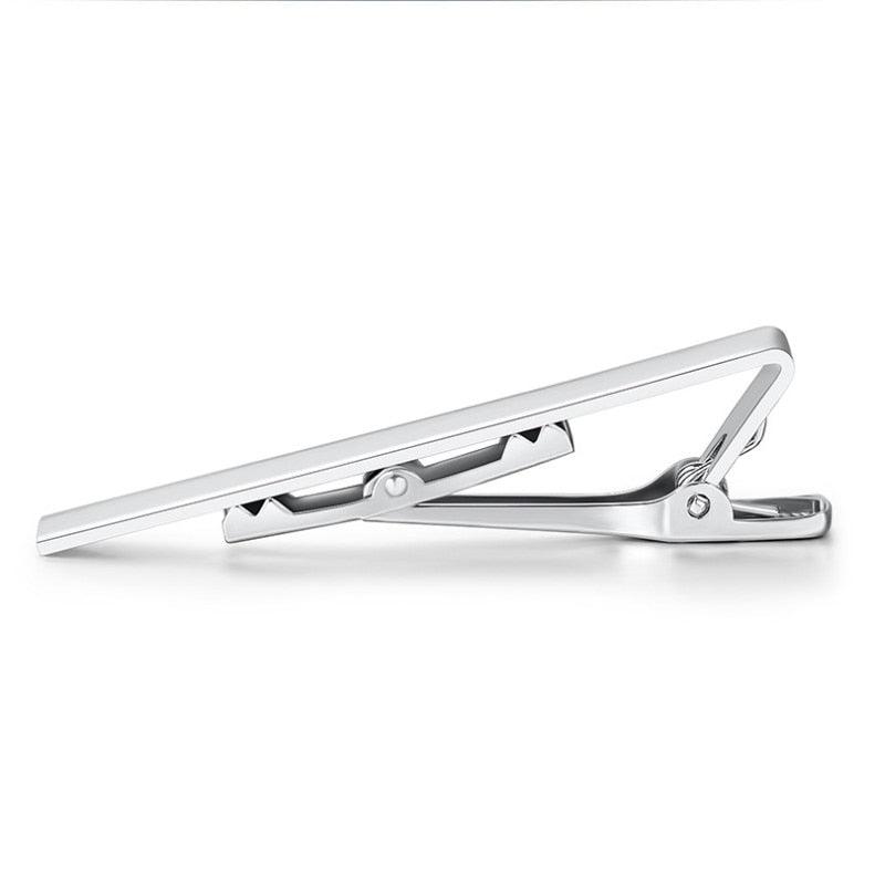 Simple Tie Clip Men Metal Copper Necktie Bar Clip Gold Silver Black 3 Bright Colors Best Gifts For Your Father Lover And Friends  Simple Classic Bar Clasp Practical Necktie Accessories Fashion Men Tie Clips Luxury Clothing Jewelry