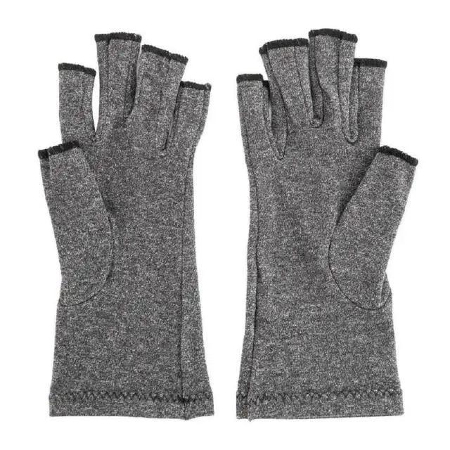 Simple Winter Arthritis Gloves Unisex Classic Anti Arthritis Therapy Gloves Compression  Fingerless Gloves