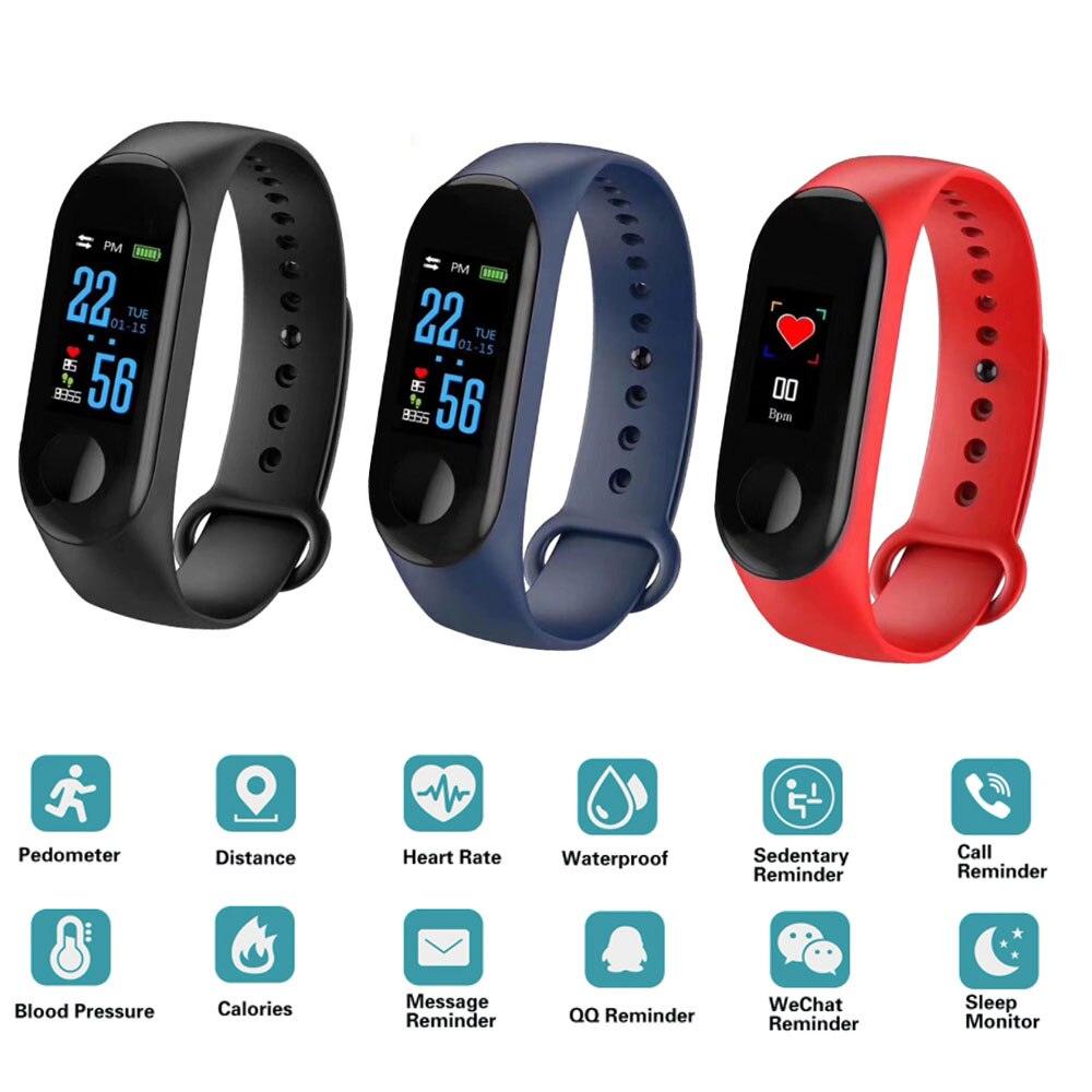 Smart Kids Watches For Girls Boys Sport Bracelet Child Wristband Fitness Tracker Smartwatch Waterproof Activity Tracker Health Exercise Watch With Heart Rate Monitor Waterproof Smart Fitness Band With Sleep Monitor