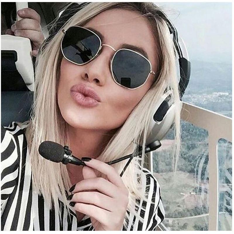 Stylish Small Round Polarized Sunglasses for Men Women Sunglasses For Hexagon Shape Sunglasses New Women Sunglasses In Metal Colorful Frame Glasses Eyewear For Men Women