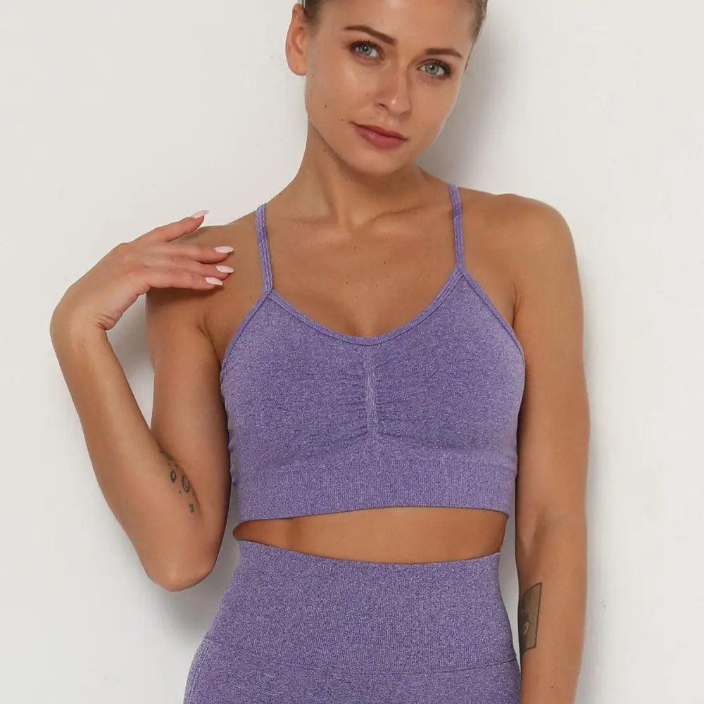 Push Up Sports Tops Fitness For Women And Girls Sport Female Sport Gym Top Padded Gym Brassiere Sports