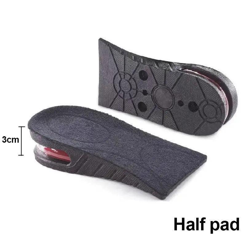 Unisex Height Increase Air Cushion 3-9cm Height Adjustable Cut Shoe Heel Insert Makes You Taller Foot Shoes Support