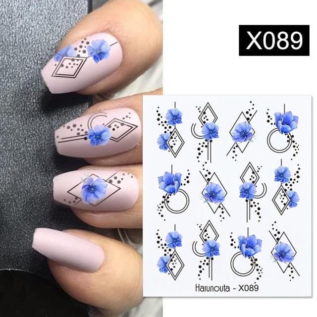 Water Nail Stickers Women Face Sketch Abstract Butterfly Image Sexy Girl Nail Art Decor Sliders Manicures For Nails Decoration Decal Self-Adhesive 3D Wave Design Decoration for Women Girls Tape Nail Art Stickers Decal Decoration
