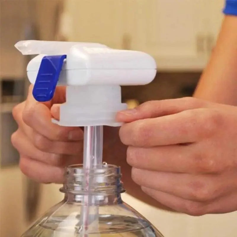 White Automatic Drink Dispenser For Fridge Gallon Magic Tap Electric Water Milk Drink Beverage Hands-Free Dispenser Spill Proof Convenient Dispenser One-Handed Operation Suitable For Outdoor And Home Kitchens